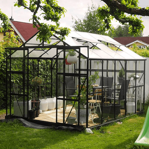 New Product Used Hydroponic Commercial Greenhouses With Aluminium Frame Two Roof Windows (RDGS0812-6mm)