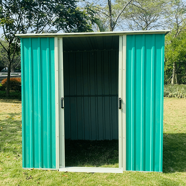 0.256mm Thick Color Steel Metal Shed for Outdoor UseRDS6X4-GS2