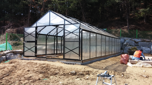 Classic Model Polycarbonate Sheet Greenhouse for Flower Vegetable Fruit Planting (RDGA0820-6mm)