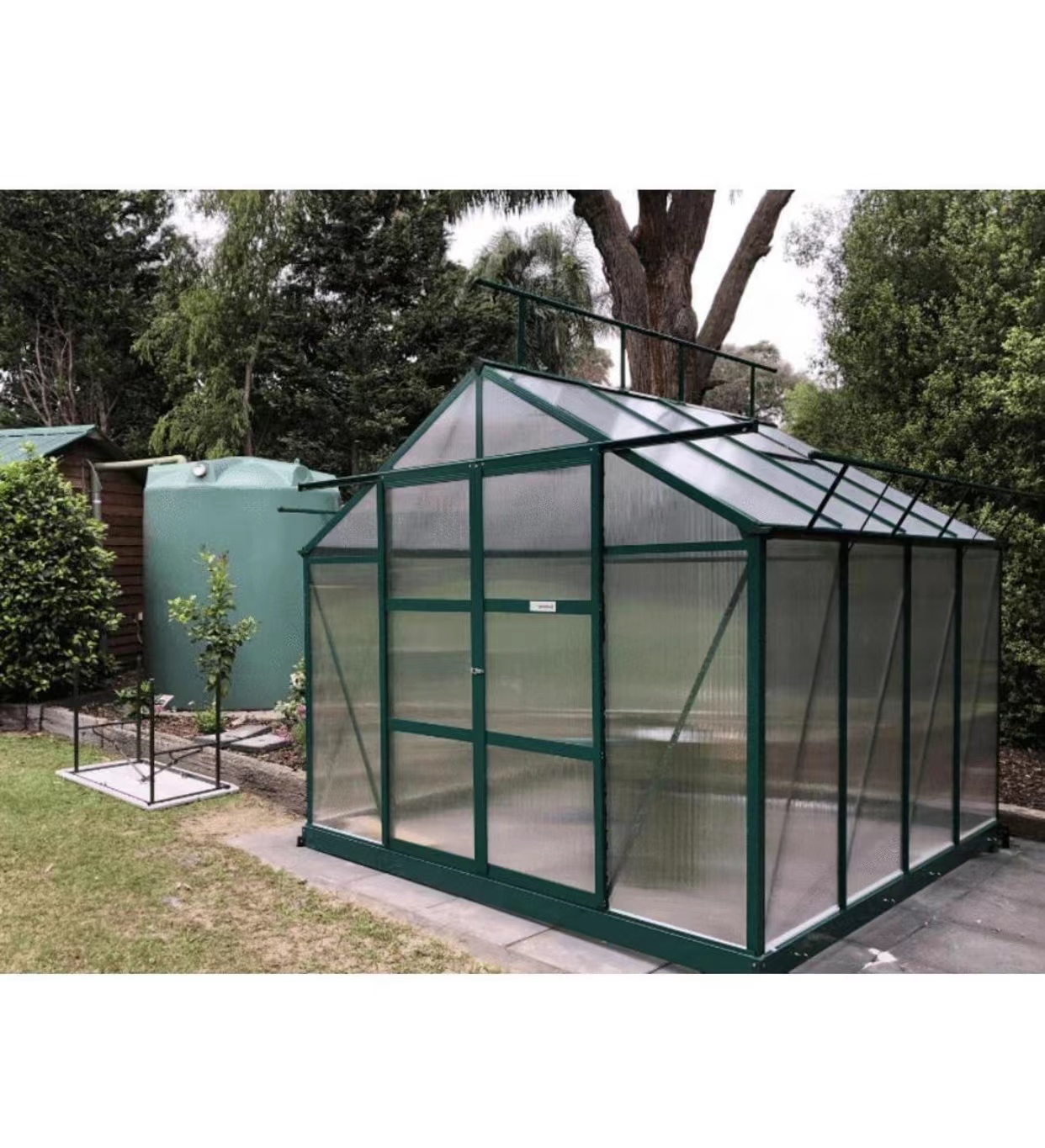 Dongyisheng Greenhouse Supplier Aluminium Garden Greenhouse Lean to Glass Greenhouse RDGA1006-10mm
